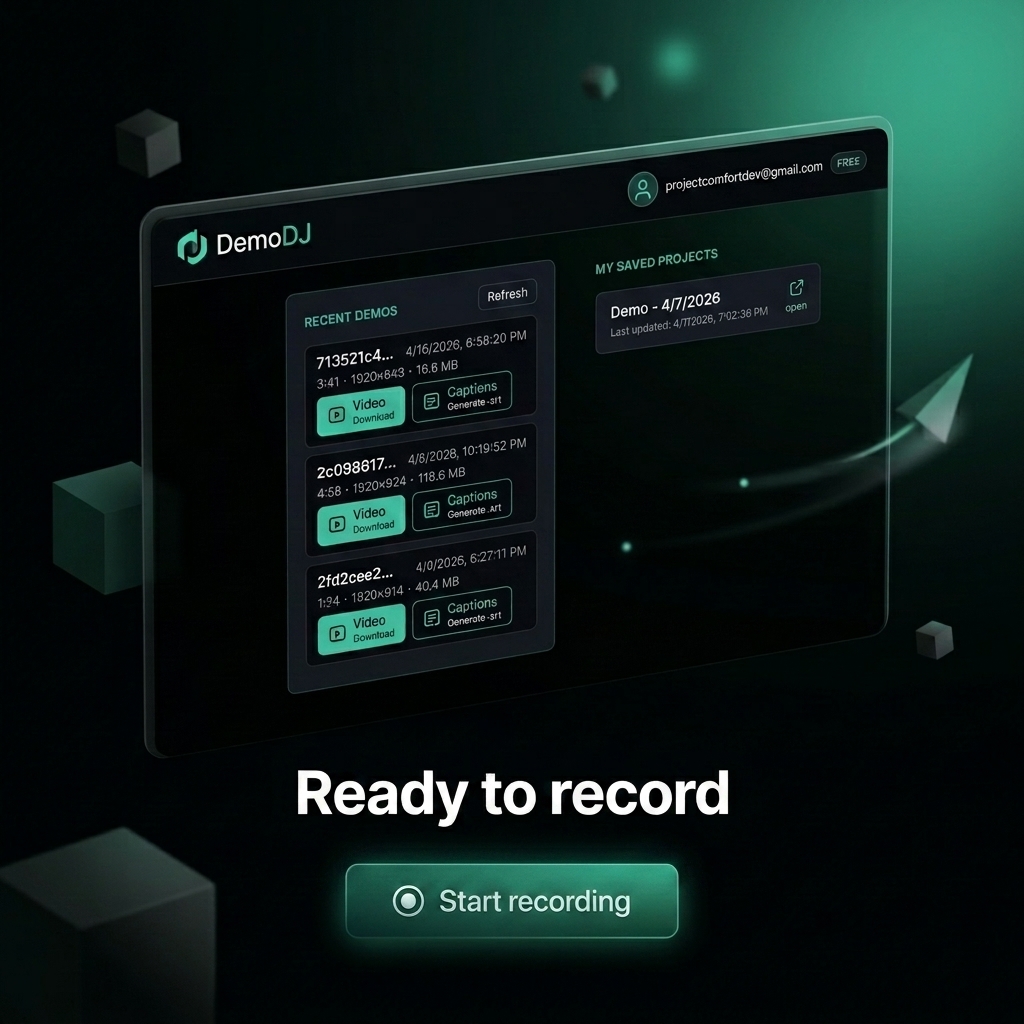DemoDJ Product Dashboard